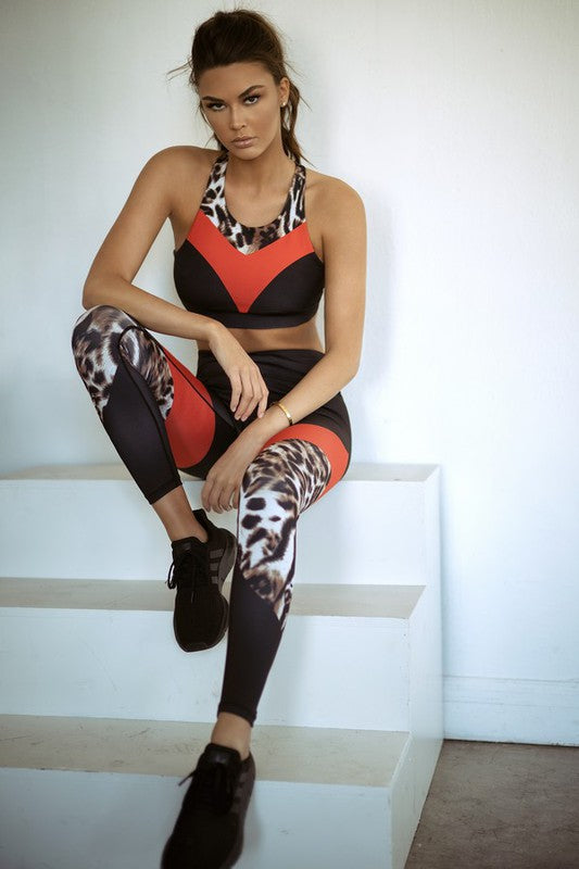 Cheetah Print Activewear Set